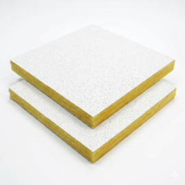 Kit 2 Placas Lã de Vidro Ecophon Gedina A Lay-in 625 x 625 x 15 mm Densidade 60 kg/m³