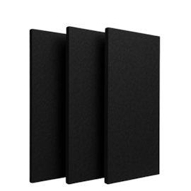 Kit 3 Placas Lã de PET Preto 120 x 60 x 2,5 cm - 30kg/m³