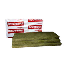 Kit 3 Placas Lã de Rocha 1200 x 600 x 100 mm Densidade 32 kg/m3 para Drywall, Estúdios e Tratamento Acústico