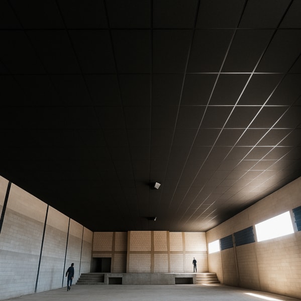 Kit 30 Placas Lã de PET Preto 1200 x 600 x 25 mm Densidade 30 kg/m³