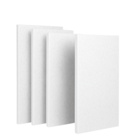 Kit 4 Placas Lã de PET Branco 1200 x 600 x 50 mm Densidade 35 kg/m³