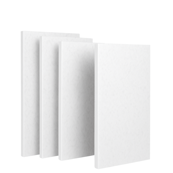 Kit 4 Placas Lã de PET Branco 1200 x 600 x 50 mm Densidade 35 kg/m³