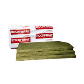 Kit 4 Placas Lã de Rocha 1200 x 600 x 51 mm Densidade 128 kg/m³ Alta Densidade para Estúdios e Drywall