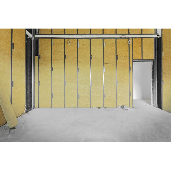 Kit 4 Placas Lã de Rocha 1200 x 600 x 51 mm Densidade 128 kg/m³ Alta Densidade para Estúdios e Drywall