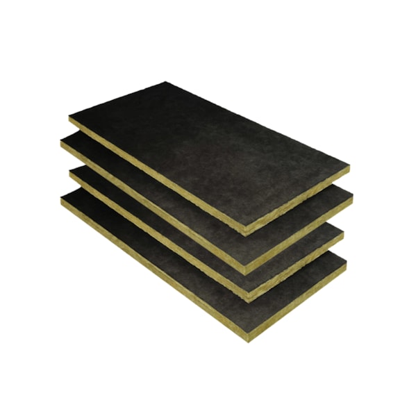 Kit 4 Placas Lã de Rocha Véu Preto 1200 x 600 x 51 mm Densidade 64 kg/m³ Kit 4 Placas Lã de Rocha Véu Preto 1200 x 600 x 51 mm Densidade 64 kg/m³