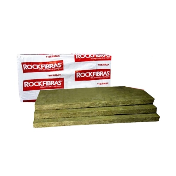 Kit 6 Placas Lã de Rocha 1200 x 600 x 51 mm Densidade 64 kg/m³ para Drywall e Tratamento Acústico
