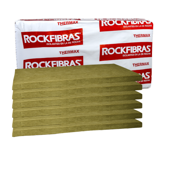 Kit 6 Placas Lã de Rocha 1200 x 600 x 51 mm Densidade 64 kg/m³ para Drywall e Tratamento Acústico