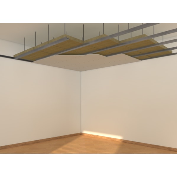Kit 6 Placas Lã de Rocha 1200 x 600 x 51mm Densidade 32kg/m³ para Isolamento Acústico e Térmico