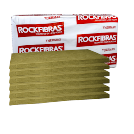 Kit 6 Placas Lã de Rocha 1200 x 600 x 51mm Densidade 32kg/m³ para Isolamento Acústico e Térmico
