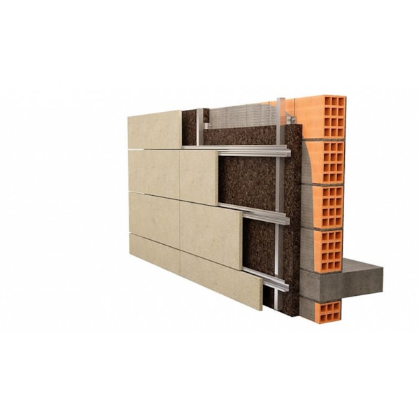 Kit 6 unidades Placa Lã de Rocha 1200 x 600 x 51 mm Densidade 80 kg/m³