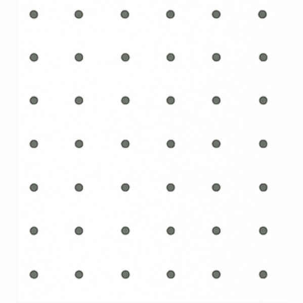 Kit Chapa Perfurada 60 x 60 cm + 5 ganchos 5 cm Kit Chapa Perfurada 60 x 60 cm + 5 ganchos 5 cm