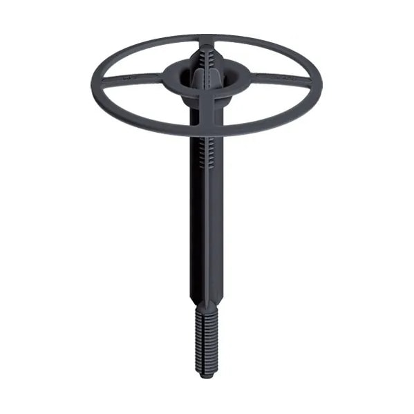 Kit com 4 Hastes + Discos de Plástico Fixadores para Lã Mineral / PET – Importado