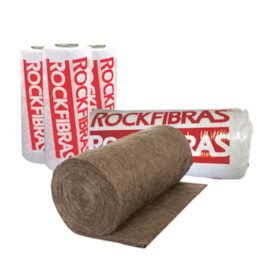 Manta lã de rocha 8000 x 1200 x 51mm Densidade 32kg/m³ para isolamento acústico e térmico