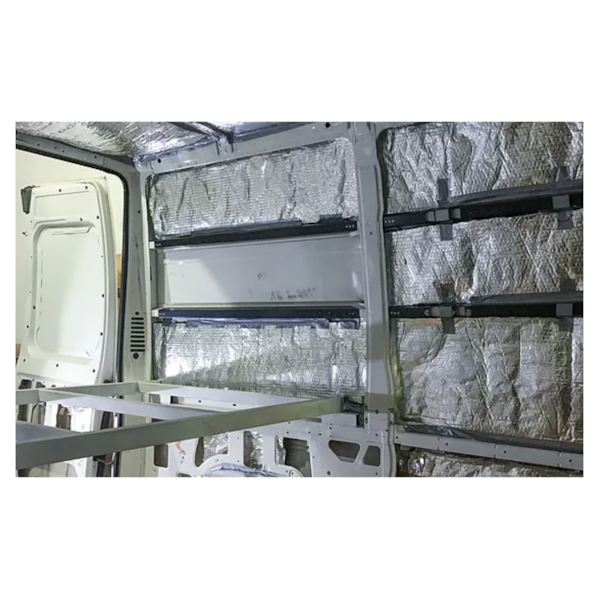 Manta Lã de Rocha Aluminizada 8000 x 1200 x 51 mm Densidade 32 kg/m³ para Isolamento Acústico e Térmico