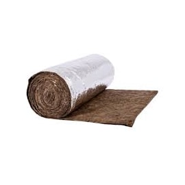 Manta Lã de Rocha Aluminizado 8000 x 1200 x 25 mm - 32kg/m3 - 1 Unidade 9,6m2