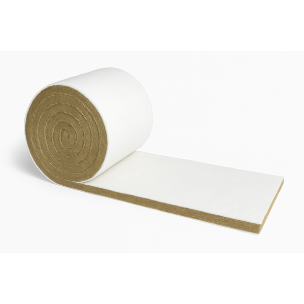 Manta Lã de Rocha Felt Branco 15000 x 1200 x 63 mm Densidade 32kg/m3 Termoacústica para Telhado e Cobertura Metálica