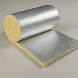 Manta Lã de Vidro Aluminizado - 25000 x 1200 x 38 mm - 12kg/m3