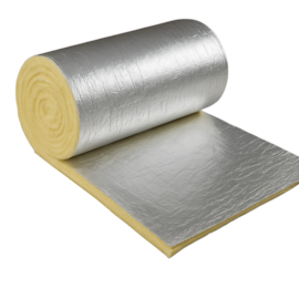 Manta Lã de Vidro Aluminizado - 25000 x 1200 x 38 mm - 12kg/m3