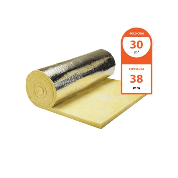 Manta Lã de Vidro Aluminizado Isoflex