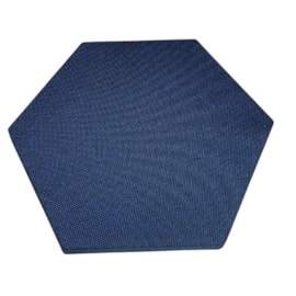 Painel Acústico Hexagonal Tecido Polipropileno 400 x 350 x 40 mm Decorativo para Redução de Eco