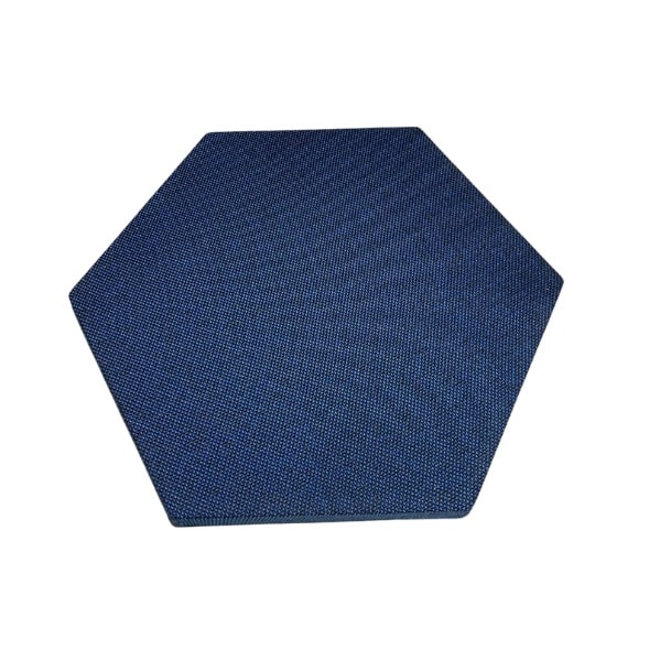 Painel Acústico Hexagonal Tecido Polipropileno 400 x 350 x 40 mm Decorativo para Redução de Eco