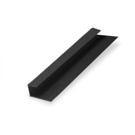 Perfil J Superior 3.000 x 50 x 28 x 30 mm Cor Preto