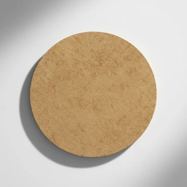 Placa de MDF Cru Disco Circular 400 x 9 mm