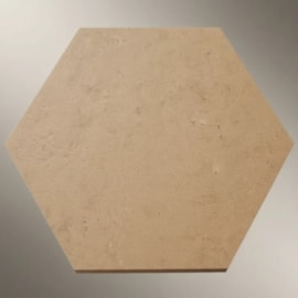 Placa de MDF Cru Hexagonal 400 x 400 x 9 mm