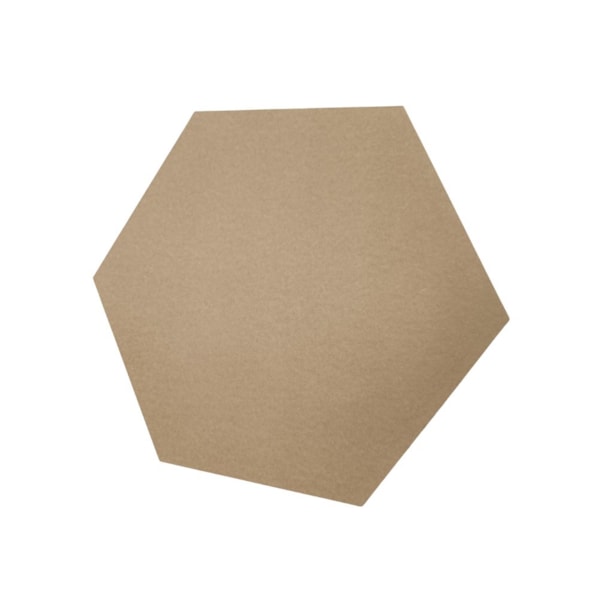 Placa de MDF Cru Hexagonal 900 x 900 x 9 mm Placa de MDF Cru Hexagonal 900 x 900 x 9 mm