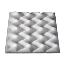 Placa Lã de PET Branca 500 x 500 x 35 mm - Senoidal 35 kg/m3