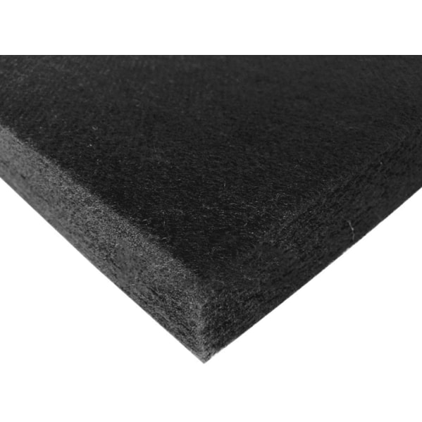 Placa Lã de PET Preto 120 x 60 x 2,5 cm Densidade 30kg/m³