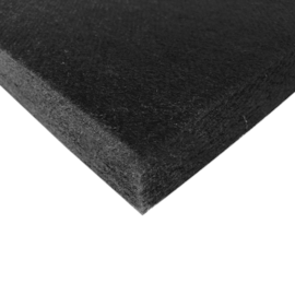 Placa Lã de PET Preto 1200 x 600 Densidade 35 kg/m³