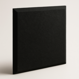 Placa Lã de PET Preto CHANFRADO 600 x 600 x 50 mm - 30kg/m3