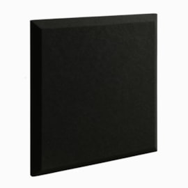 Placa Lã De Pet Preto Chanfrado 62,2 x 62,2 x 5 cm Densidade 35 kg/m3