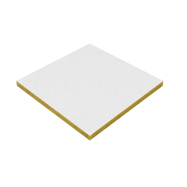 Placa Lã de Vidro Ecoportal com Película Branca 625 x 625 x 15 mm Densidade 60 kg/m³