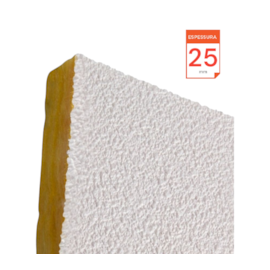 Placa Lã de Vidro Forrovid Boreal 1250 x 625 x 25 mm Densidade 60kg/m³