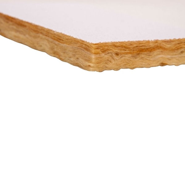 Placa Lã de Vidro Forrovid Boreal Branco 1250 x 625 x 20 mm Densidade 60 kg/m³