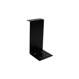 Suporte Teto Zincado para Painel Acústico Tipo Z 80 x 15 x 40mm - Preto - Preto