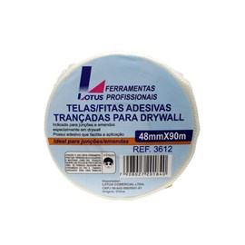 Tela Fita Adesiva Trançada para Drywall com Adesivo 3612 - 90m x 48 mm