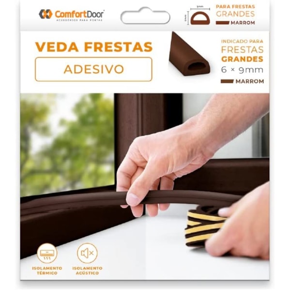 Veda Frestas Grande - 6000 x 9 x 6 mm - Marrom Veda Frestas Grande - 6000 x 9 x 6 mm - Marrom