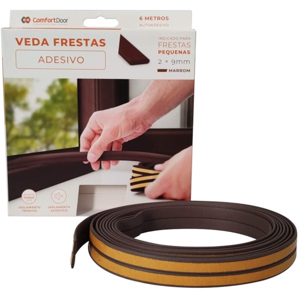 Veda Frestas Pequeno - 6000 x 9 x 2 mm - Marrom Veda Frestas Pequeno - 6000 x 9 x 2 mm - Marrom